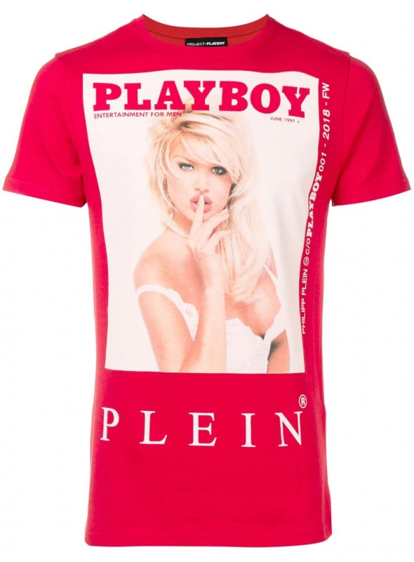 Camiseta Philipp Plein x Playboy - Red