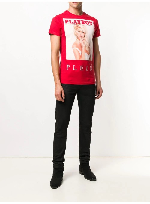 Camiseta Philipp Plein x Playboy - Red