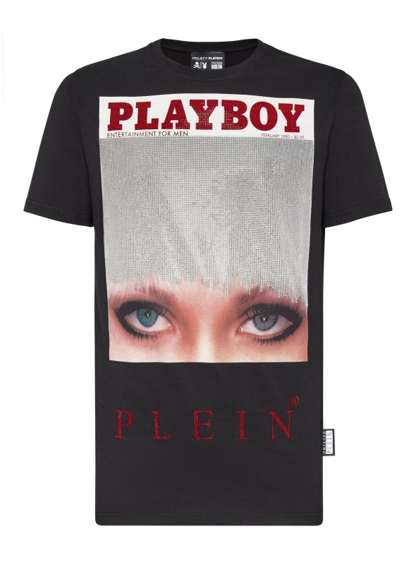 Camiseta Philipp Plein x Playboy - Iconic Eye Crystals