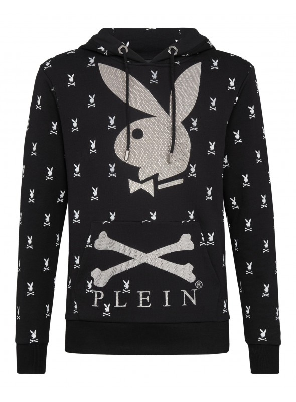 Sudadera Philipp Plein x Playboy - Crystals Bunny Red