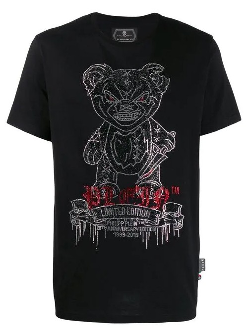 Camiseta manga corta Philipp Plein - Teddy Bear Black