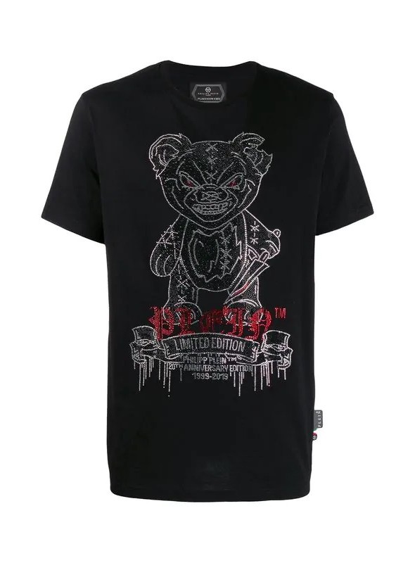 Camiseta manga corta Philipp Plein - Teddy Bear Black