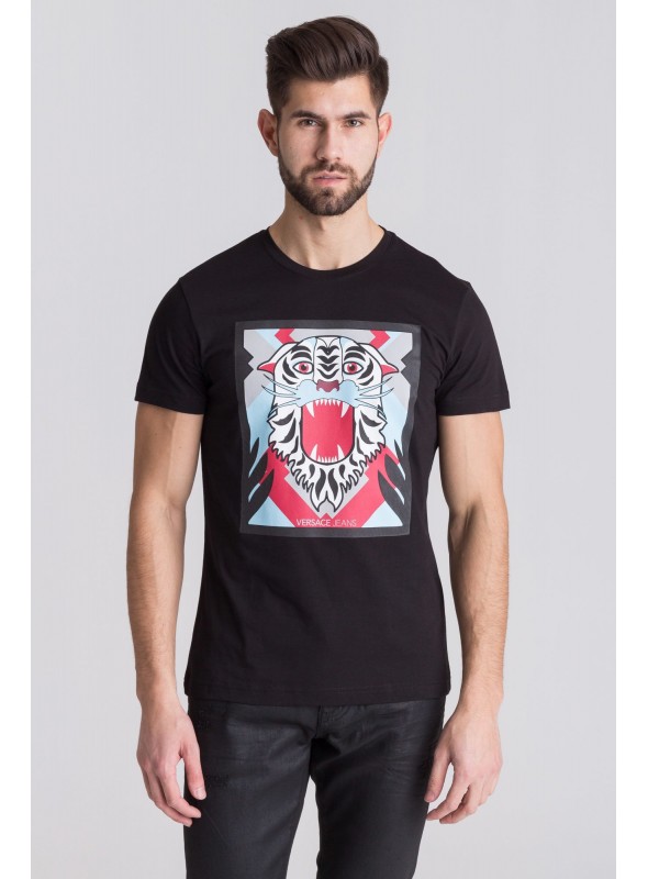 Camiseta Versace Jeans - Tiger Black