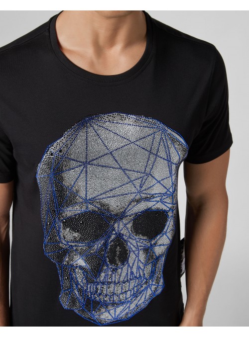 Camiseta Philipp Plein - Platinum Cut Neck Skull