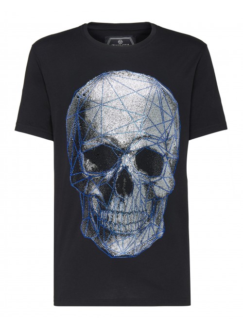 Camiseta Philipp Plein - Platinum Cut Neck Skull