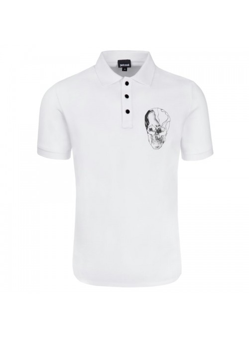 Polo Just  Cavalli - Calavera White