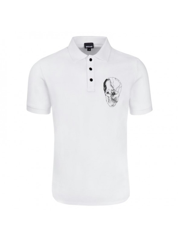 Polo Just  Cavalli - Calavera White
